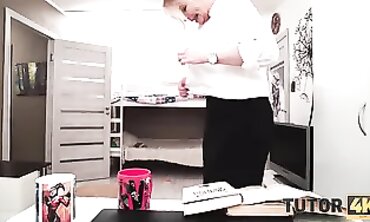 Cunning Blonde Disciple Seduces Her Mature Tutor With Tea