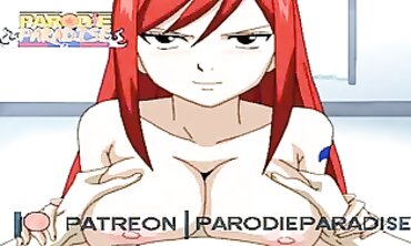 Pixie Tail Hardcore: Erza and Lucy Lesbian Hentai