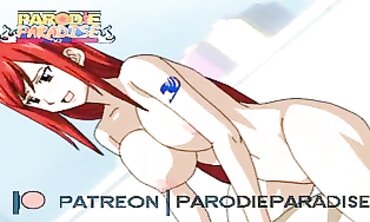 Pixie Tail Hardcore: Erza and Lucy Lesbian Hentai