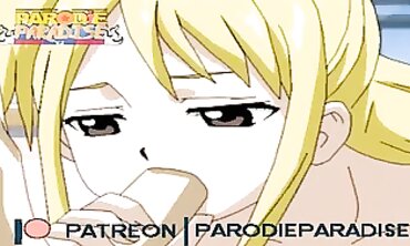 Pixie Tail Hardcore: Erza and Lucy Lesbian Hentai
