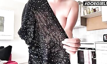 Gabi Gold: German Milf Solo Masturbation With Her Huge Natural Tits