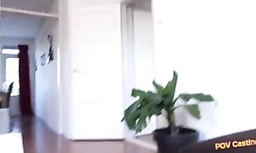 Point Of View - Sexy Brunette Babe Jenna J Foxx Gives A Sensual Striptease And Blowjob