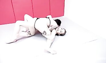 Charlotte Sartre & Spencer Bradley Lesbian Struggle