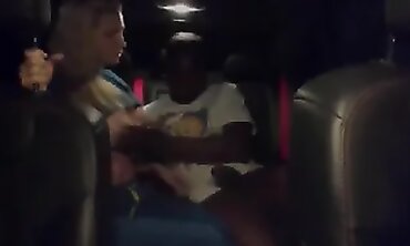 Hot Nurse Gets Pounded by BBCs in an Uber Cab
