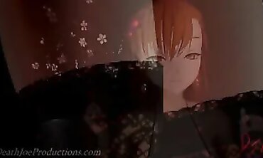 MMD 4K: Misaka Cosplay in Swimsuit and Stockings