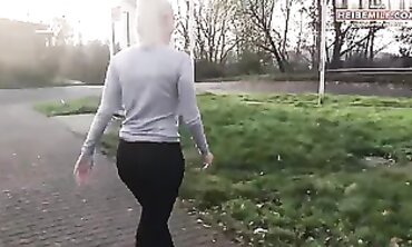 Cage Pulverizes My Pussy in an Outdoor Creampie
