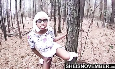 HD Msnovember Accidently Burst Into Step-father Face Outside On Tree While Fuckbox