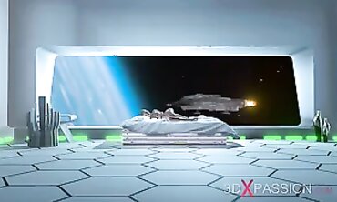 Beauty Dickgirl Hookup in Space Station