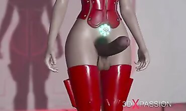 Beauty Dickgirl Hookup in Space Station