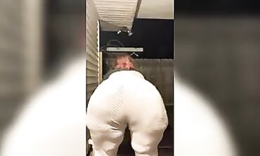 Plump Milky Showcases Her Massive White Booty