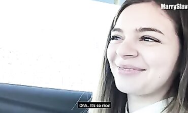 Princess Outdoor Public Sex in a Vehicle