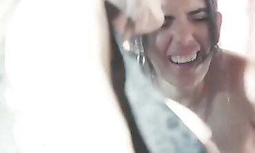Sexy Redhead Babe Fucked Hard By Her Hunk Husband In Their Private Beach House