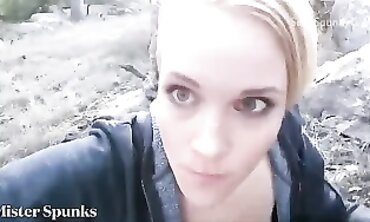 Outdoor Park Deep Throat and Facial