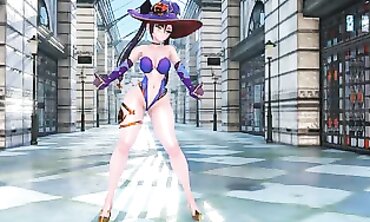 MMD Mona Jiggles Her Big Ass for a Public Group Sex