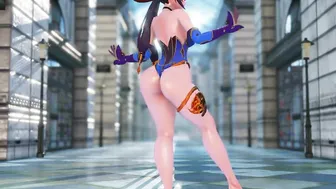 MMD Mona Jiggles Her Big Ass for a Public Group Sex