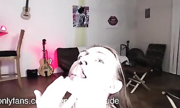 Nasty Fiance Massage: Drool, Snot & Spit Face Rubdown