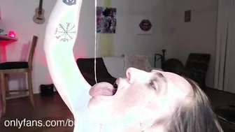 Nasty Fiance Massage: Drool, Snot & Spit Face Rubdown
