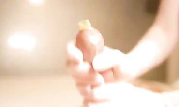 Dominatrix Mistress Fetish - Latex Gloves Handjob with Squirting Orgasm