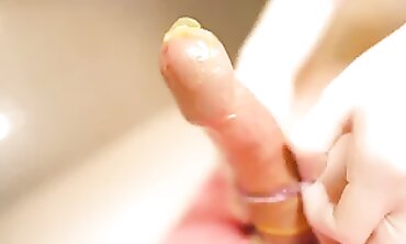 Dominatrix Mistress Fetish - Latex Gloves Handjob with Squirting Orgasm