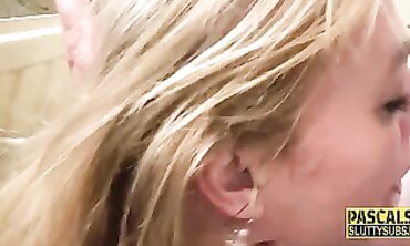 Blonde MILF Takes Deep Throat and Anal in Hardcore BDSM Scene