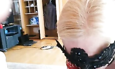 Blonde MILF Amateur Submissive Deep Throat Slave