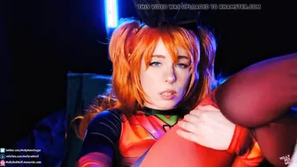 Asuka Langley Cosplay Gets Dirty Blowjob and Creampie