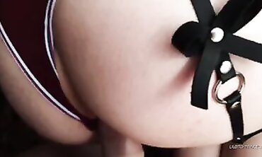 French College Girl Stashes Big Tits at Home