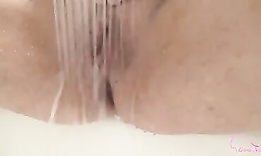 Emma Night: Close-Up Shower Peeing and Ejaculation