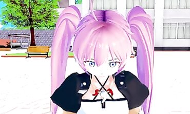 Milim Nava 3D Anime Blowjob And Creampie In Public