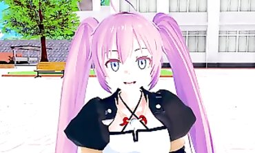 Milim Nava 3D Anime Blowjob And Creampie In Public