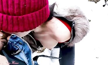 Risky Public Blowjob With Tummy Cumshot