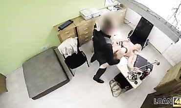 Beauty Blonde Seduced by Loan Agent