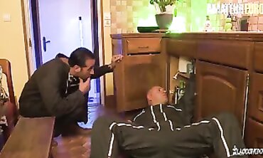 MMF French Threesome With Double Penetration