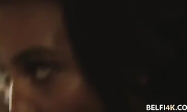 Dark-hued yoga coach cant tolerate herself and takes her clie