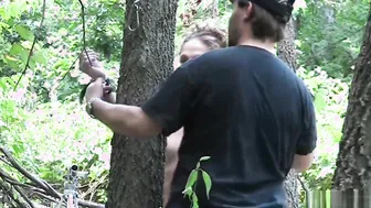 Dana lashed inwards the manstick.