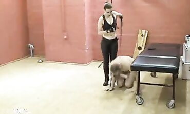 Petplay and Dogplay with the sadomasochistic Gf