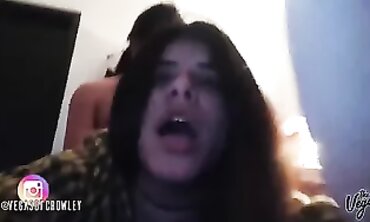 She lost the bet and now she pays with slit