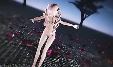 MMD R18 Queen Luka - Deep Blue Town 1084