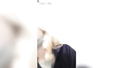Public Masturbation - Busty Blonde Teen Squirting Orgasm Outside Public Bathrooms
