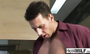 Weird Dark Haired is Longing a Tough Beefstick into that Taut Ass