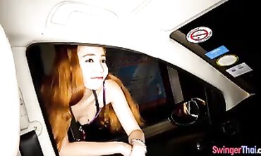 Petite Thai fledgling prostitute blows and nails a ample meatpipe Western customer