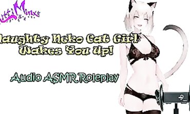 ASMR Ecchi - Sensuous Manga porn Neko Cat girls Wakes you Up Audio