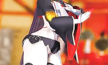 Mmd Minamoto Raikou the Zombie or Undead Plower that want Assfuck and