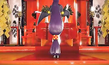 Mmd Minamoto Raikou the Zombie or Undead Plower that want Assfuck and