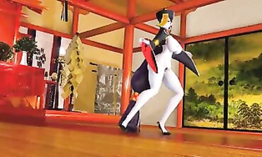 Mmd Minamoto Raikou the Zombie or Undead Plower that want Assfuck and