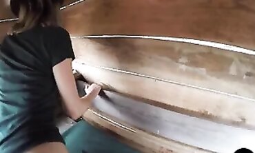 Lovely eighteen chicks Fellating Off and getting Boned by a Vulgar Hunter