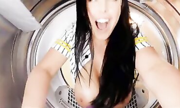 Angela Milky Gets Her Knockers Washed