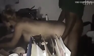 Wife Banged by hefty dark-hued man sausage into Hubbys Office
