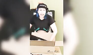 Unboxing Undies Drag with Scanty Gimp outfit Camel Toe