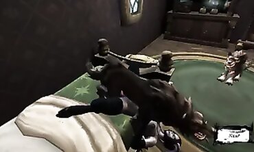 Monster Grizzlies Plumbed a gash with gullet on the Couch | three dimensional Monster Porn